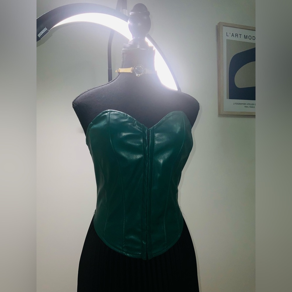 Green envy corset